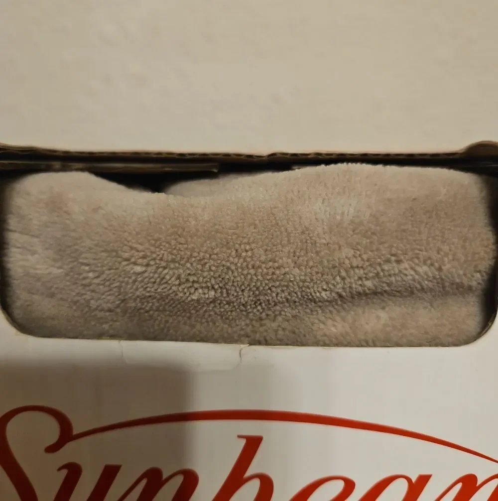Sunbeam Heated Micro Plush Cozy Toes Throw
